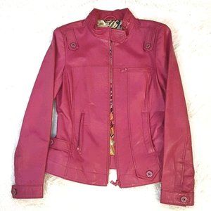 Daniel Leather Jacket Perfect Condition new PINK